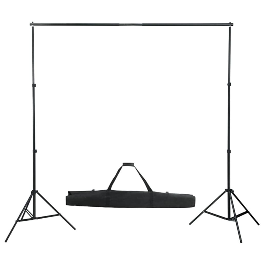 Vidaxl Photo Studio Set med belysningssæt, baggrund og reflektor