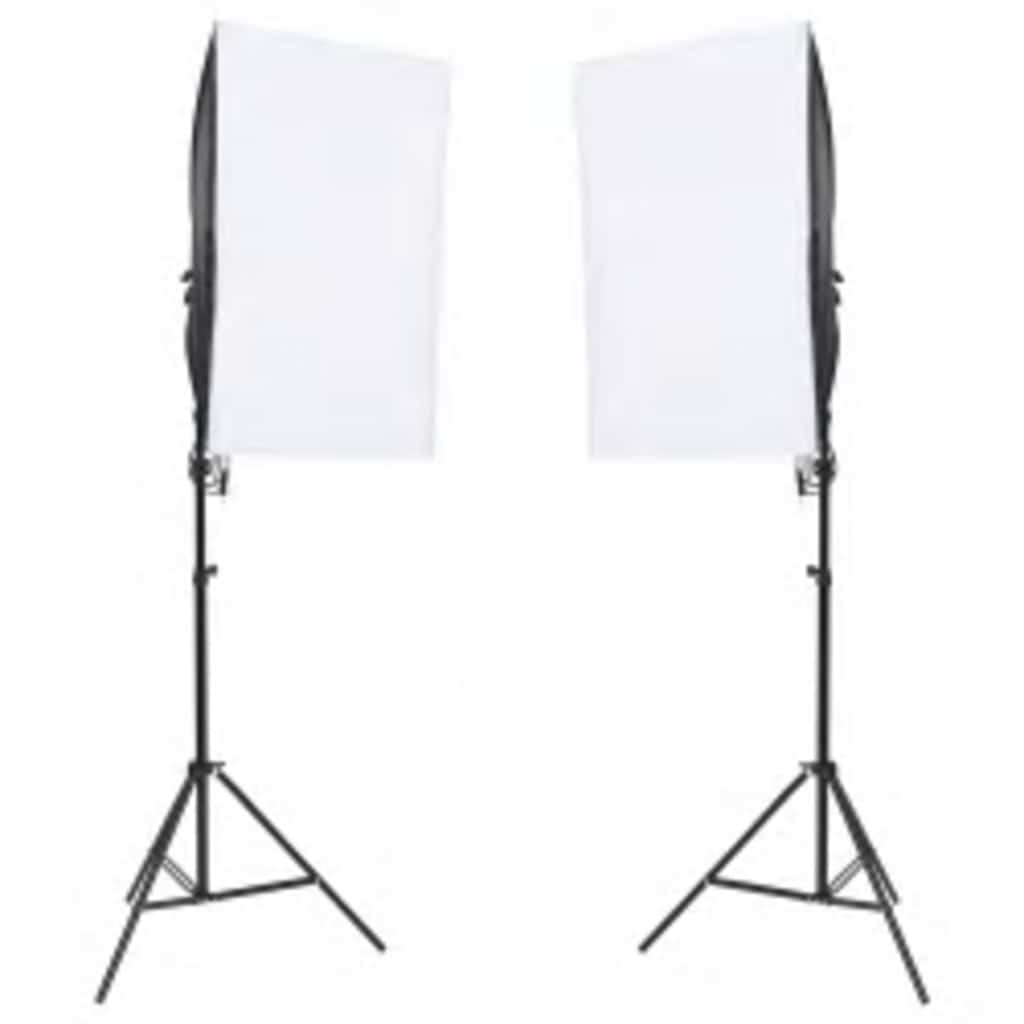 Vidaxxl fotostudiesæt med lyssæt, baggrund og reflektor
