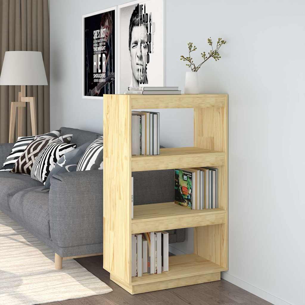Vidaxl boekenkast kamerscherm 60x35x103 cm massief grenenhout
