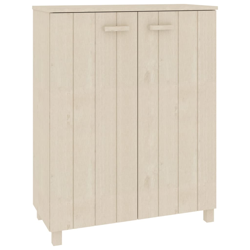 Vidaxl Shoe Cabinet Hamar 85x40x108 cm Solid fyrretræ Honningbrun
