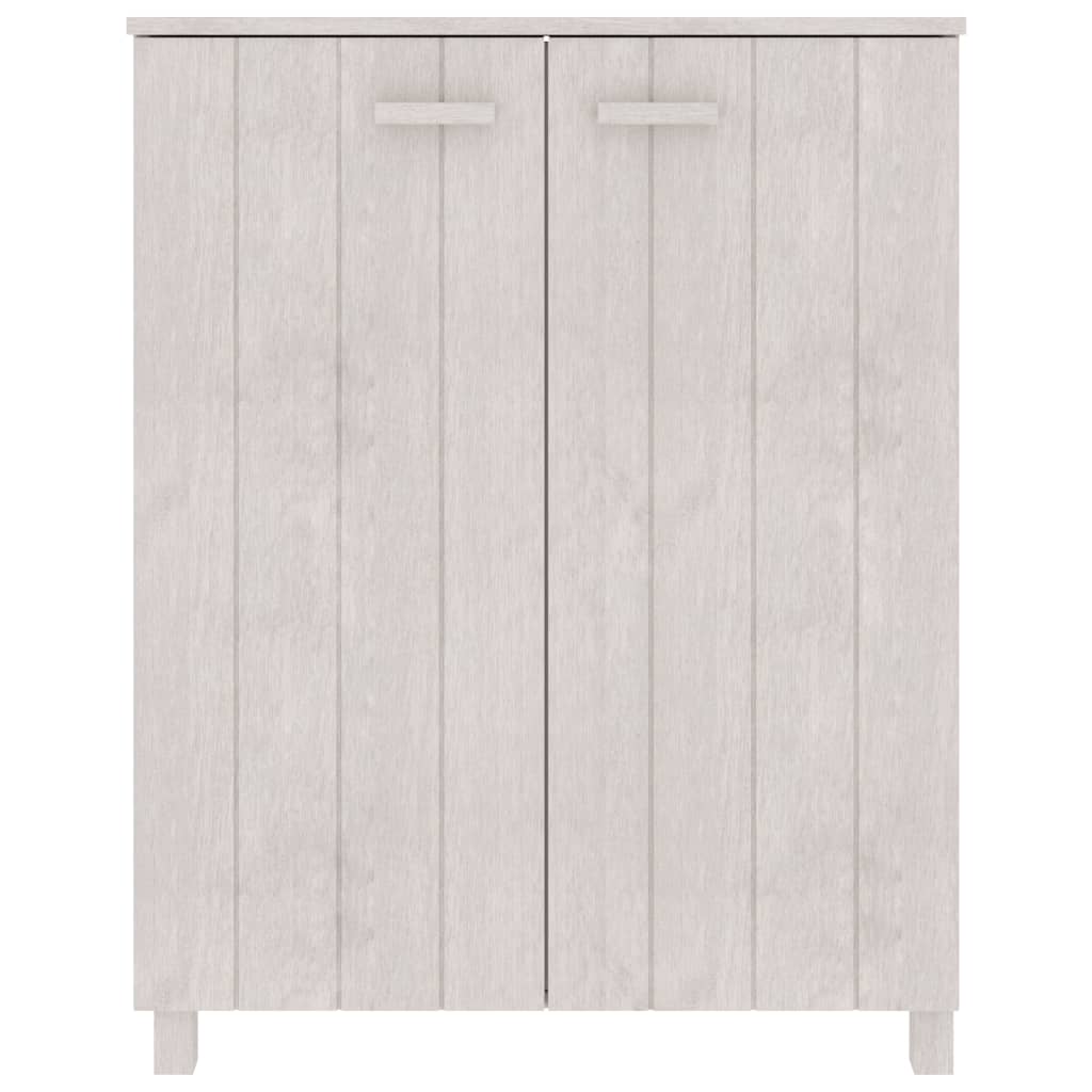 Vidaxl Shoe Cabinet Hamar 85x40x108 cm Solid fyrretræ hvid