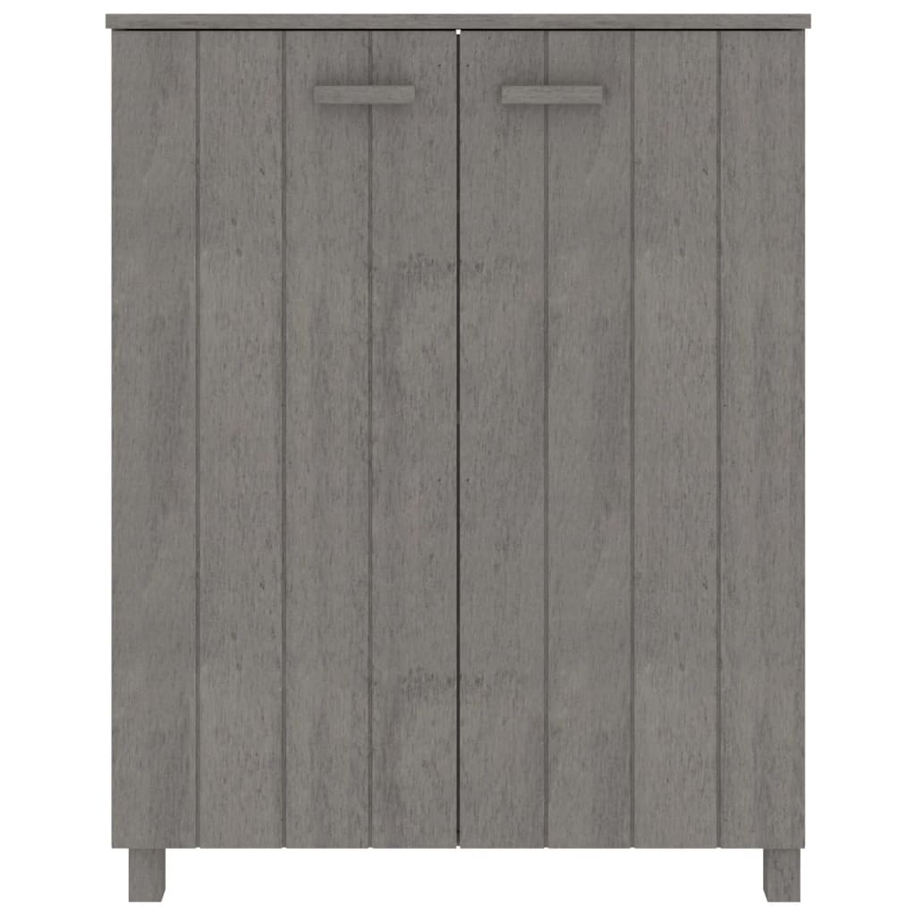 Vidaxl Shoe Cabinet Hamar 85x40x108 cm Solid fyrretræ lysegrå