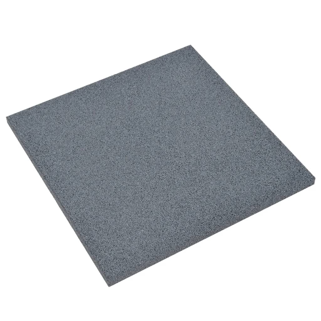 Vidaxl Valtfliser 18 St 50x50x3 cm gummi grå