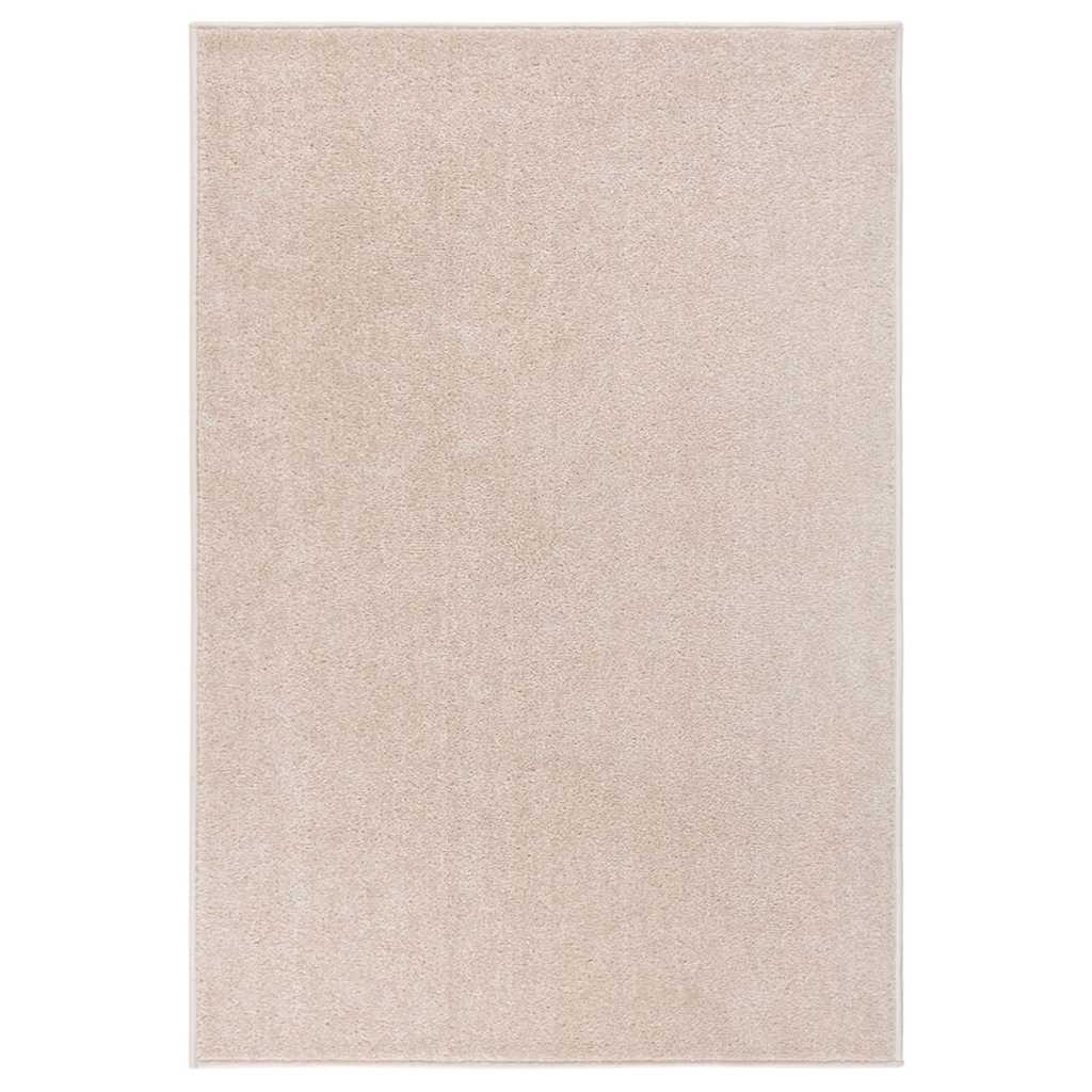 Vidaxl Rug Kortpolig 200x290 cm mørk beige