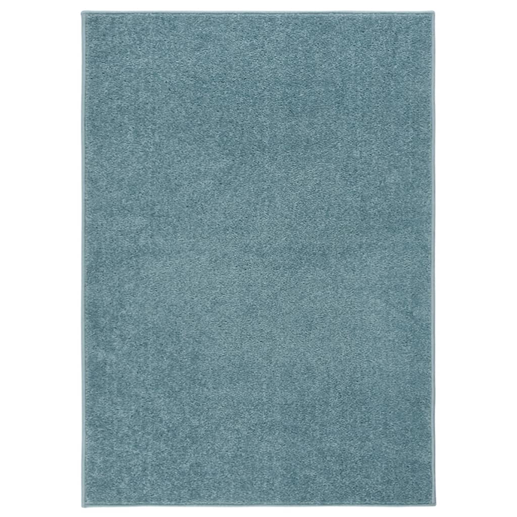 Vidaxl Rug Kortpolig 240x340 cm blå