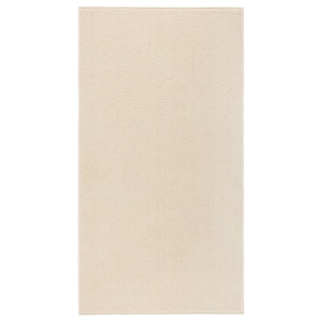 Vidaxl Rug Kortpolig 80x150 cm creme -farvet
