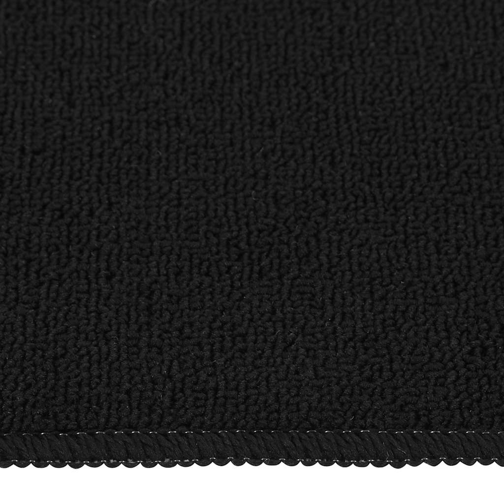 Vidaxl Stair Mats 15 St Anti-Slip rektangulær 60x25 cm sort