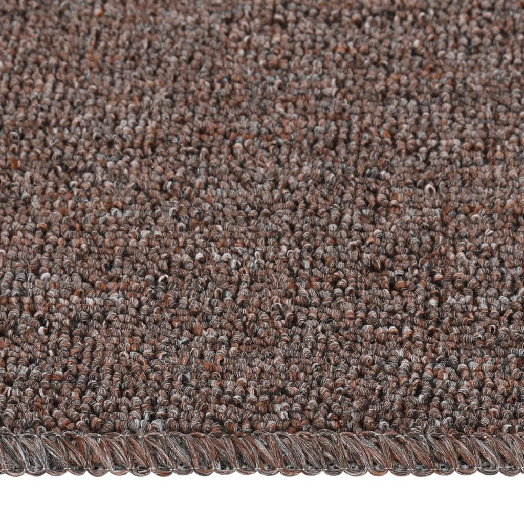 Vidaxl Stair Mats 15 St Anti-Slip rektangulær 75x20 cm brun