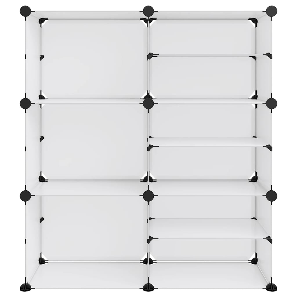 Vidaxl Shoe Rack 84x31.5x93 cm polypropen gennemsigtig