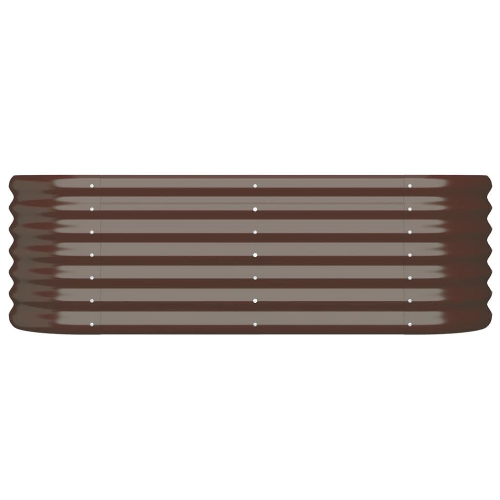 Vidaxl Planning Box 114x40x36 cm galvaniseret stålbrun