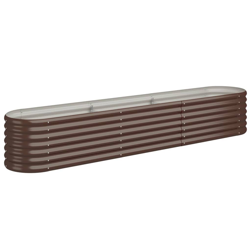 Vidaxx plantekasse 224x40x36 cm galvaniseret stål brun