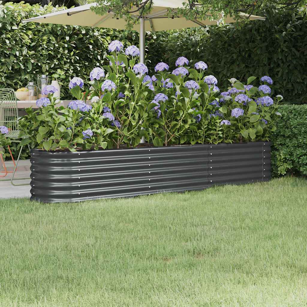 Vidaxx plantekasse 224x40x36 cm galvaniseret stål antracit