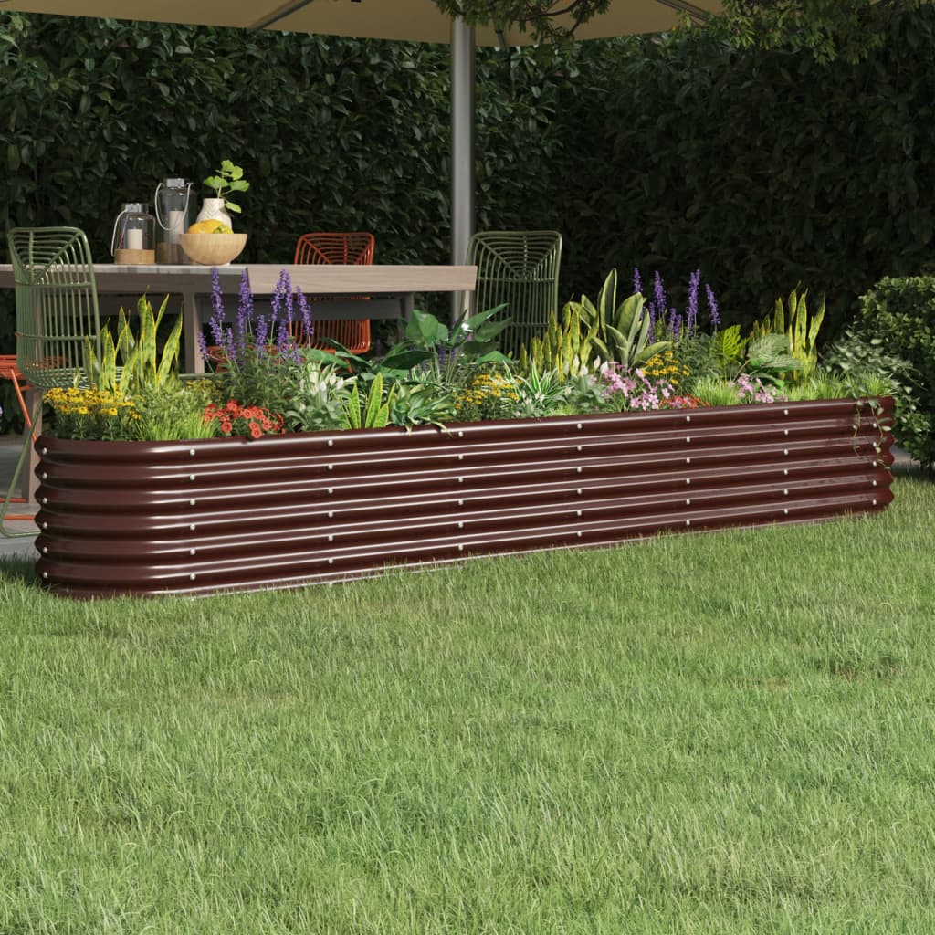 Vidaxx plantekasse 260x40x36 cm galvaniseret stål brun