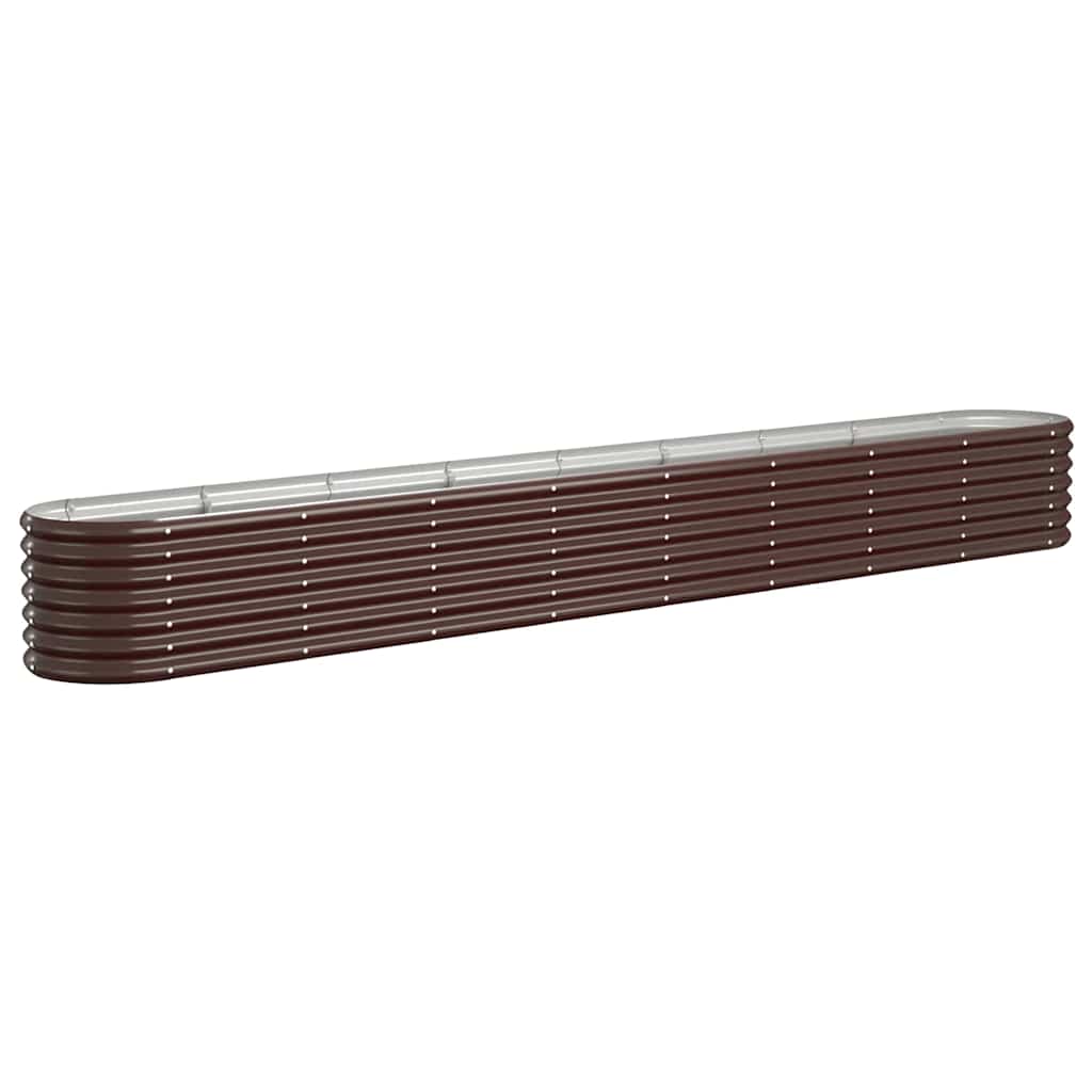Vidaxx plantekasse 332x40x36 cm galvaniseret stål brun