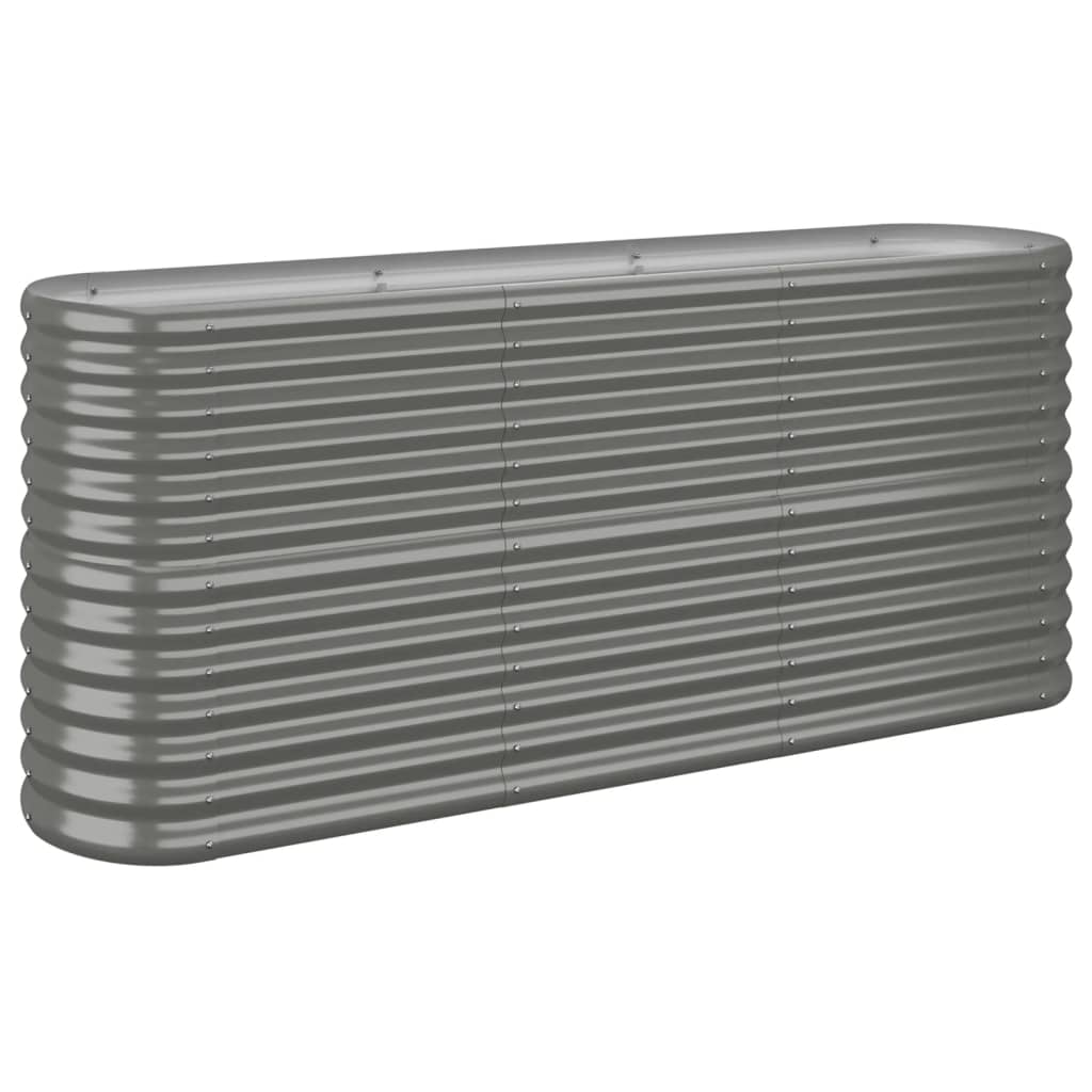 Vidaxx plantekasse 152x40x68 cm galvaniseret stålgrå