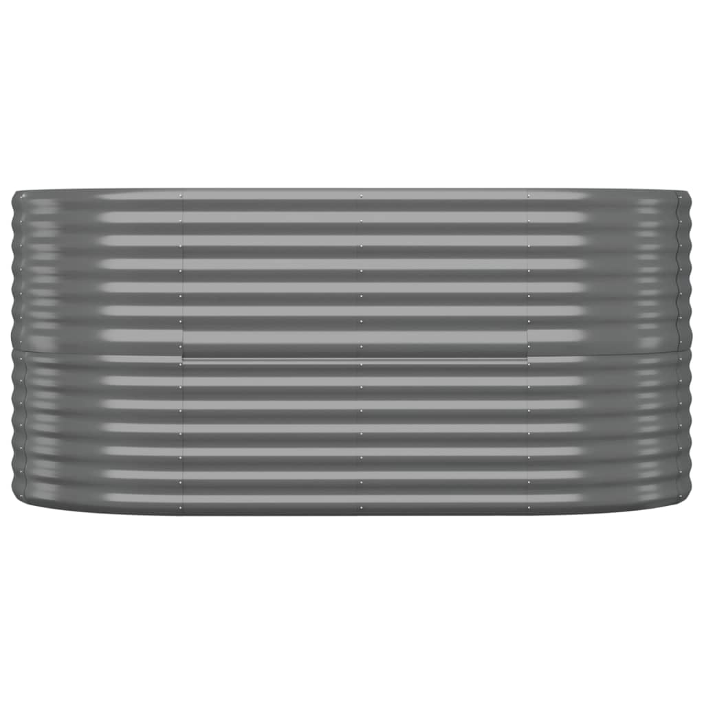 Vidaxx plantekasse 152x80x68 cm galvaniseret stålgrå