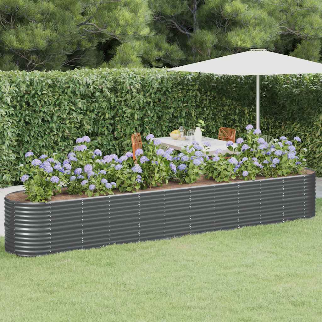 Vidaxx plantekasse 440x80x68 cm galvaniseret stål antracit