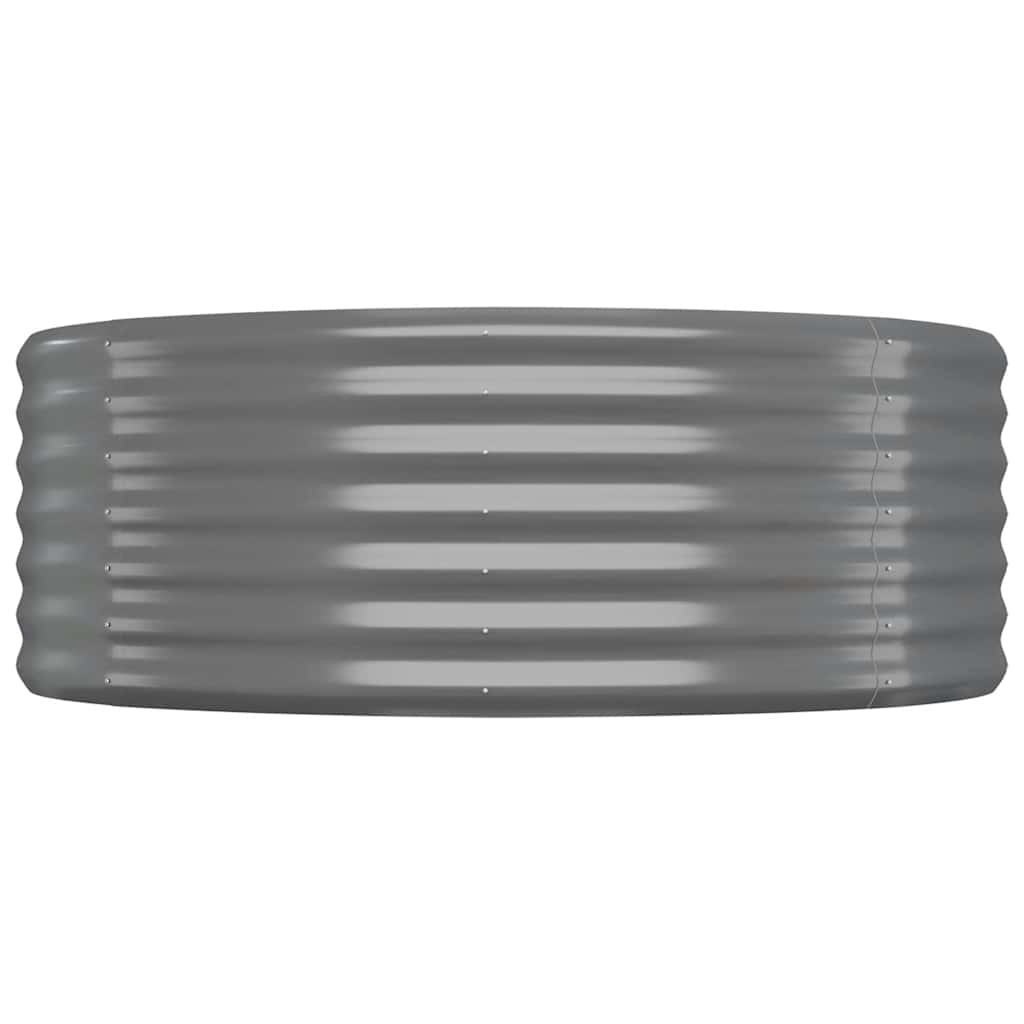 Vidaxl Planning Box 100x100x36 cm galvaniseret stålgrå