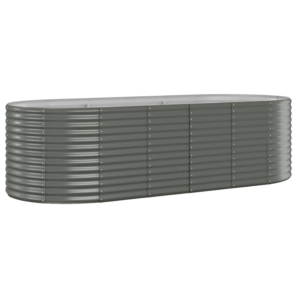 Vidaxx plantekasse 249x100x68 cm galvaniseret stålgrå
