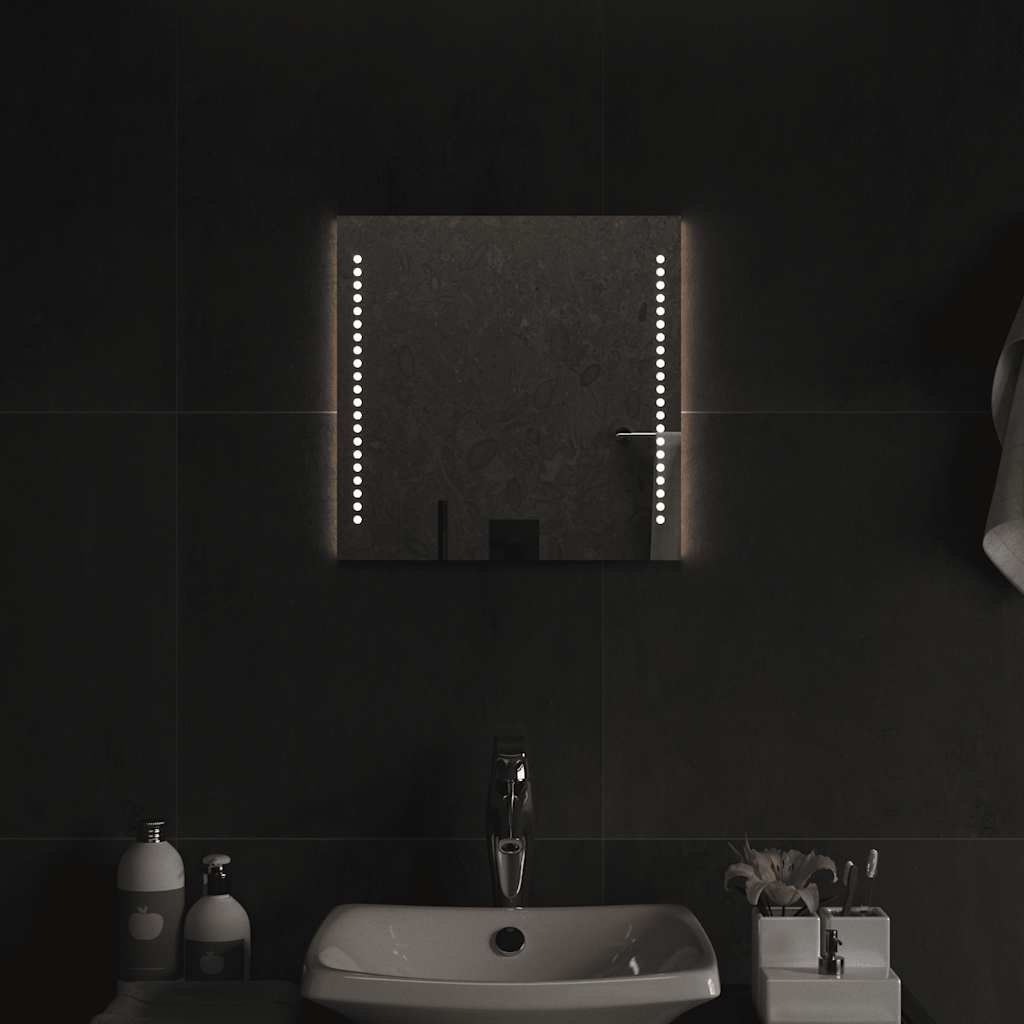 Vidaxl badkamerspiegel led 40x40 cm