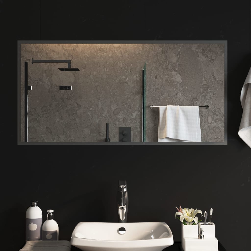 Vidaxl badeværelse spejl LED 100x50 cm
