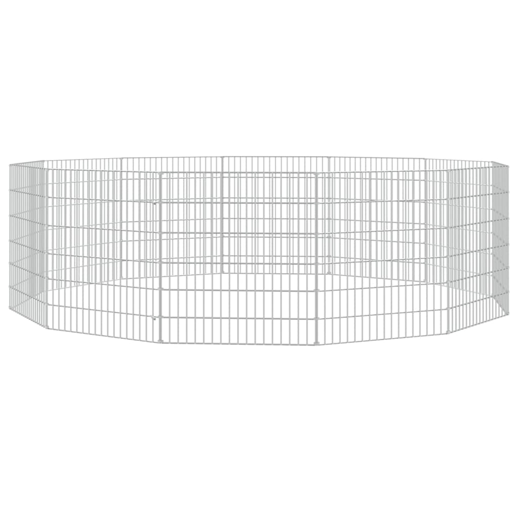Vidaxl Animal Storage 12 Panels 54x60 cm galvaniseret jern