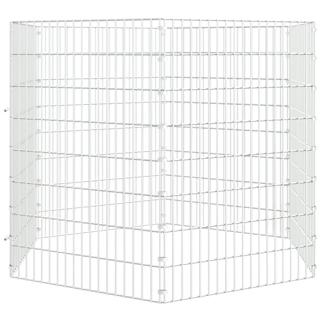 Vidaxl Animal Encabony 6 Panels 54x80 cm galvaniseret jern