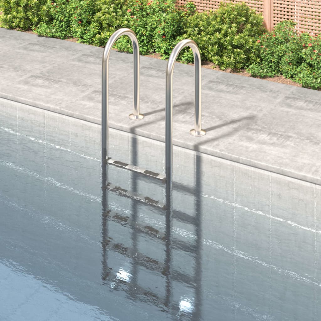 Vidaxl Swimming Pool Ladder 54x38x211 cm 304 Rustfrit stål