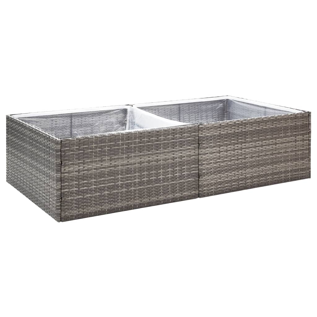 Vidaxl Planning Box 157x80x40 cm poly rotting grå