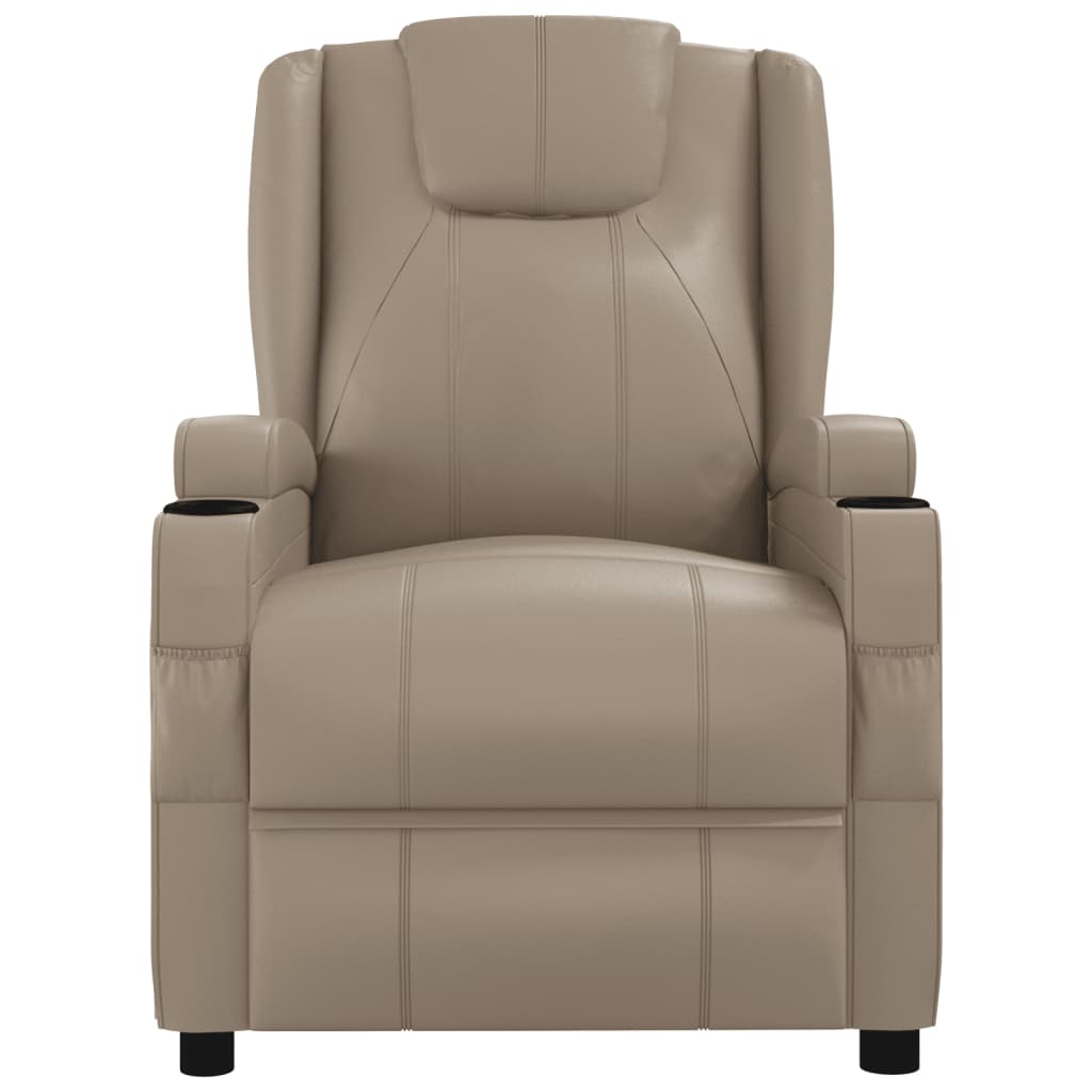 Vidaxl massagestoel kunstleer cappuccinokleurig