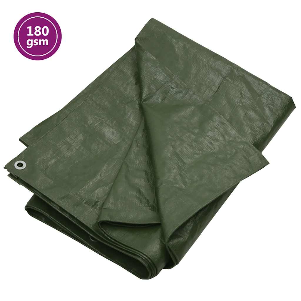 Vidaxx presenning 180 g m² 8x8 m HDPE grøn