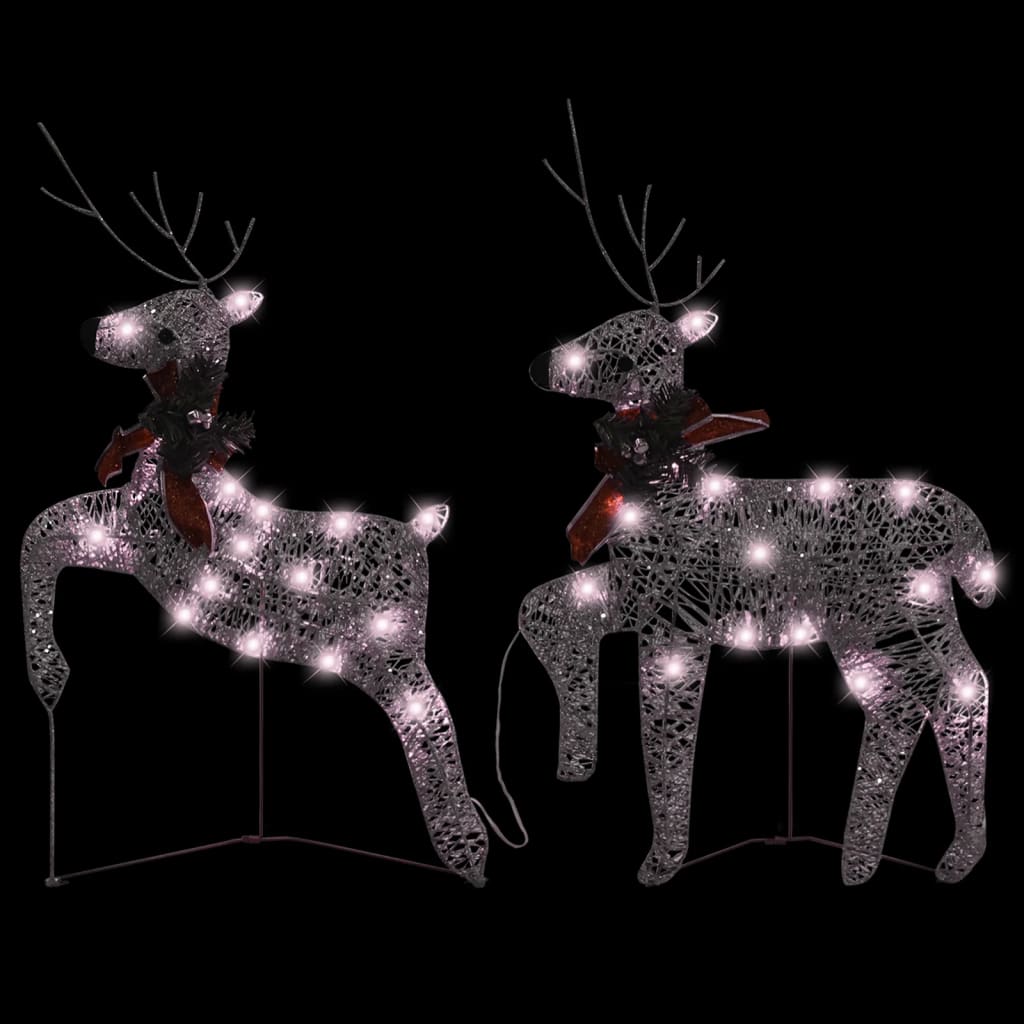 Vidaxl Christmas Animals 2 St 40 LEDS Guldfarvet
