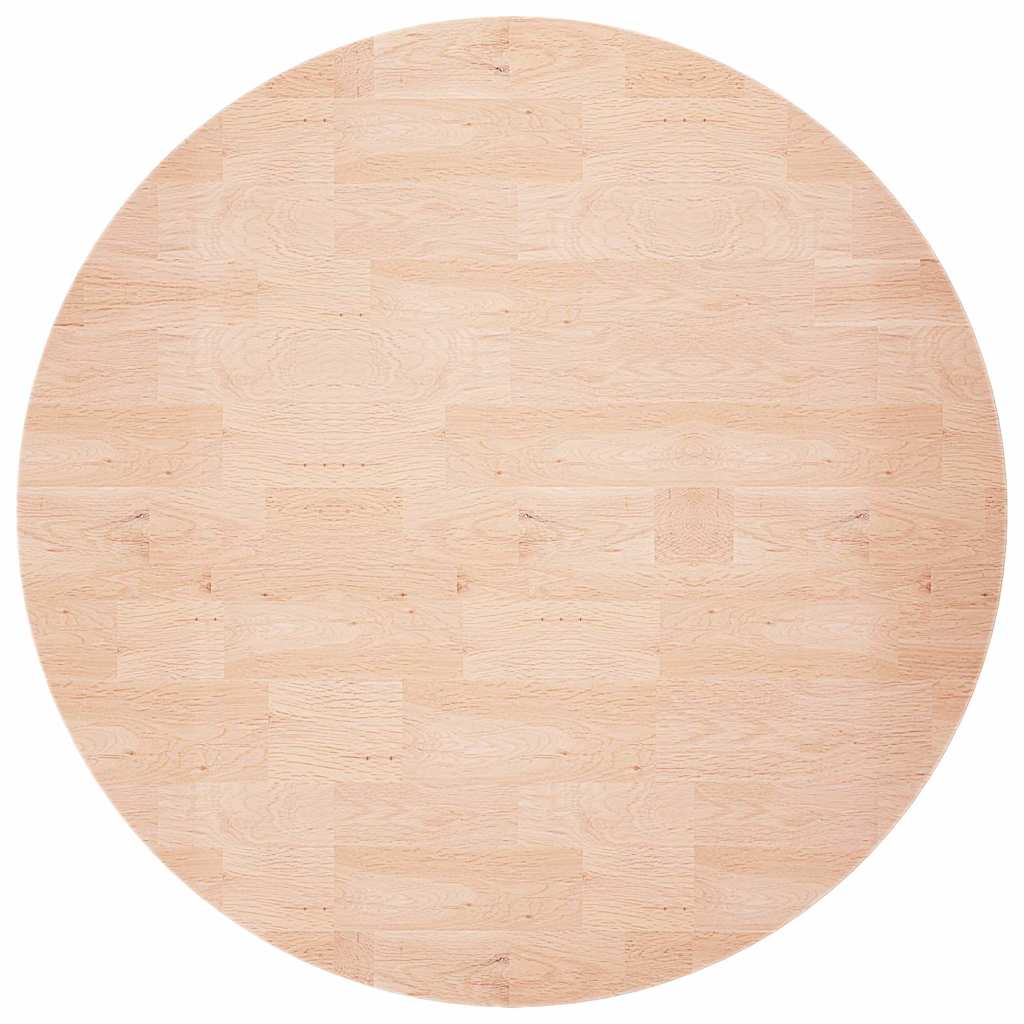 Vidaxl tafelblad rond ø60x1,5 cm onbehandeld massief eikenhout