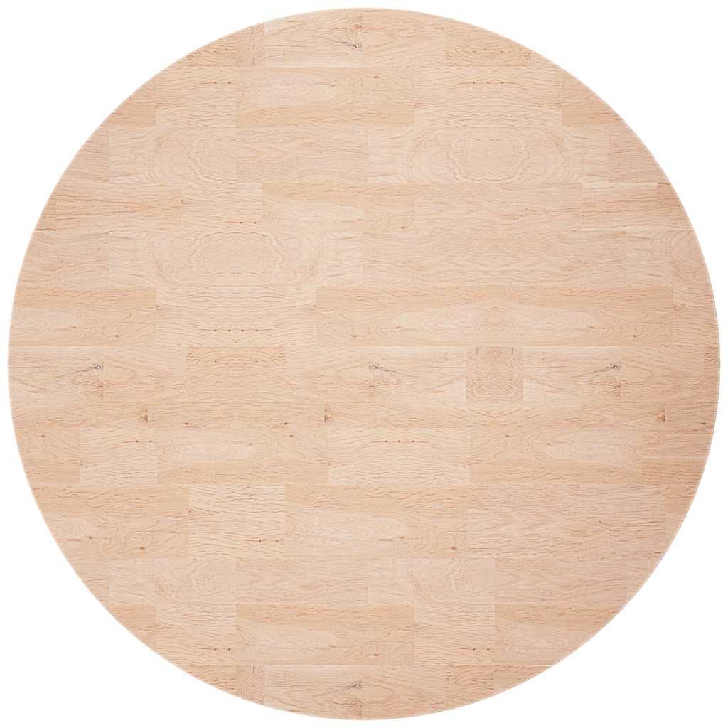 Vidaxl tafelblad rond ø80x2,5 cm onbehandeld massief eikenhout