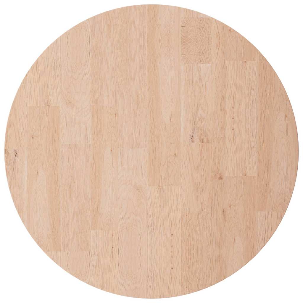 Vidaxl tafelblad rond ø30x4 cm onbehandeld massief eikenhout