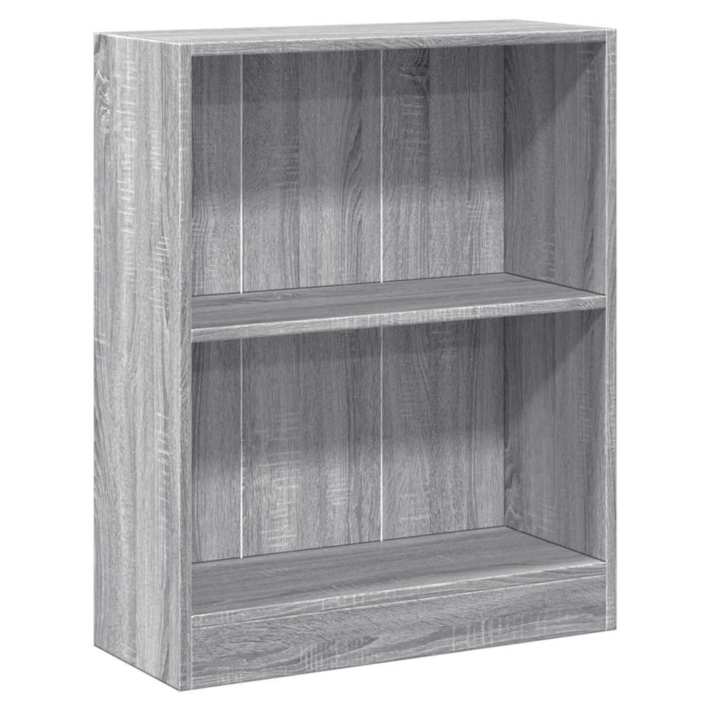 Vidaxl boekenkast 60x24x76 cm bewerkt hout grijs sonoma eikenkleurig