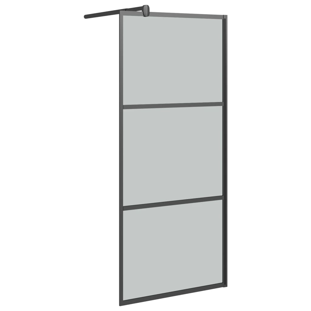 Vidaxx brusekabine 80x195 cm mørkt ESG glas sort
