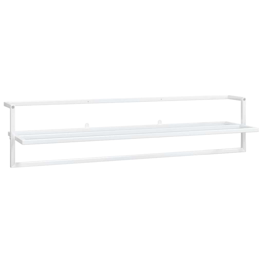 Vidaxl håndklædeholder 95x25x22 cm Iron White