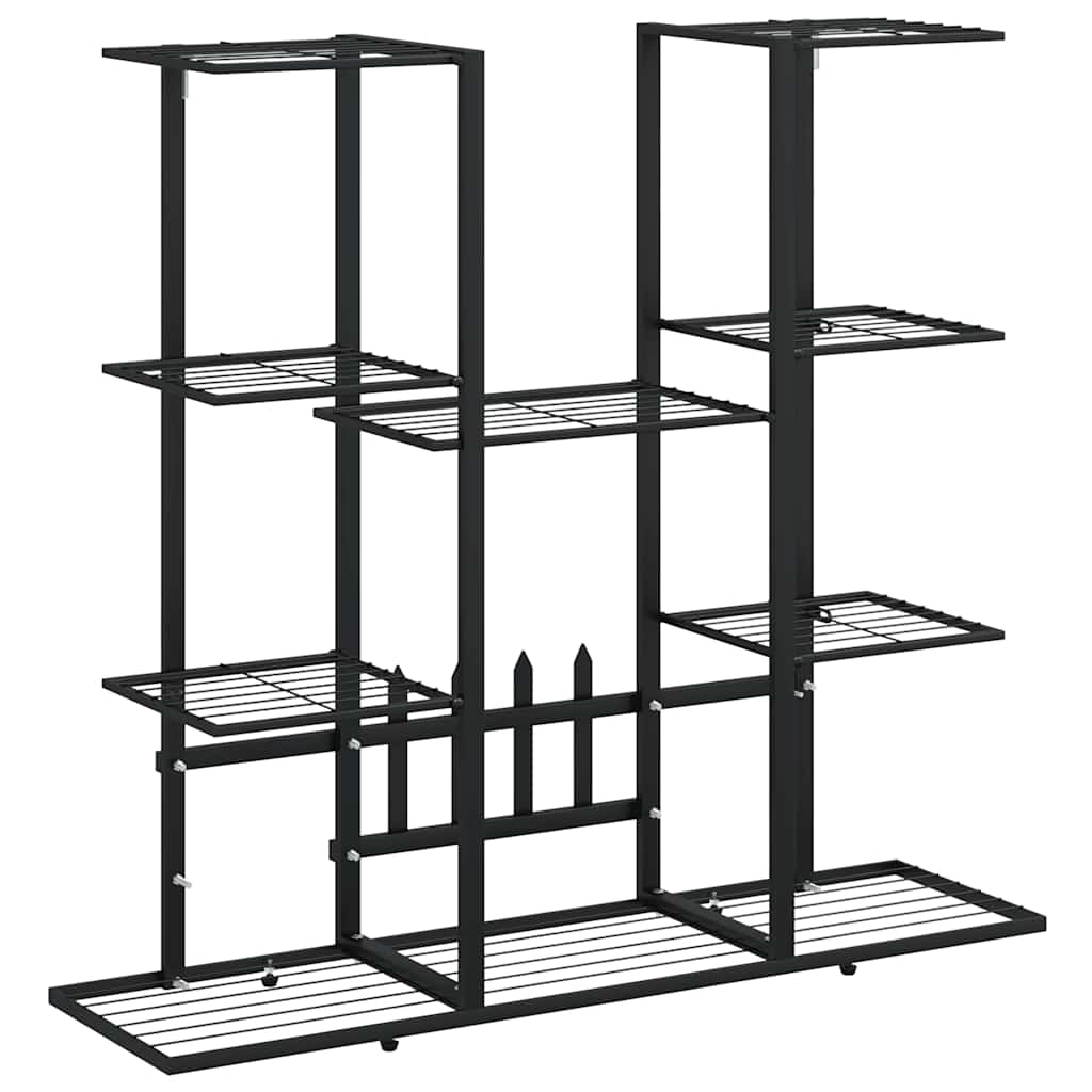 Vidaxl Flower Standard 94.5x25x89 cm Iron Black
