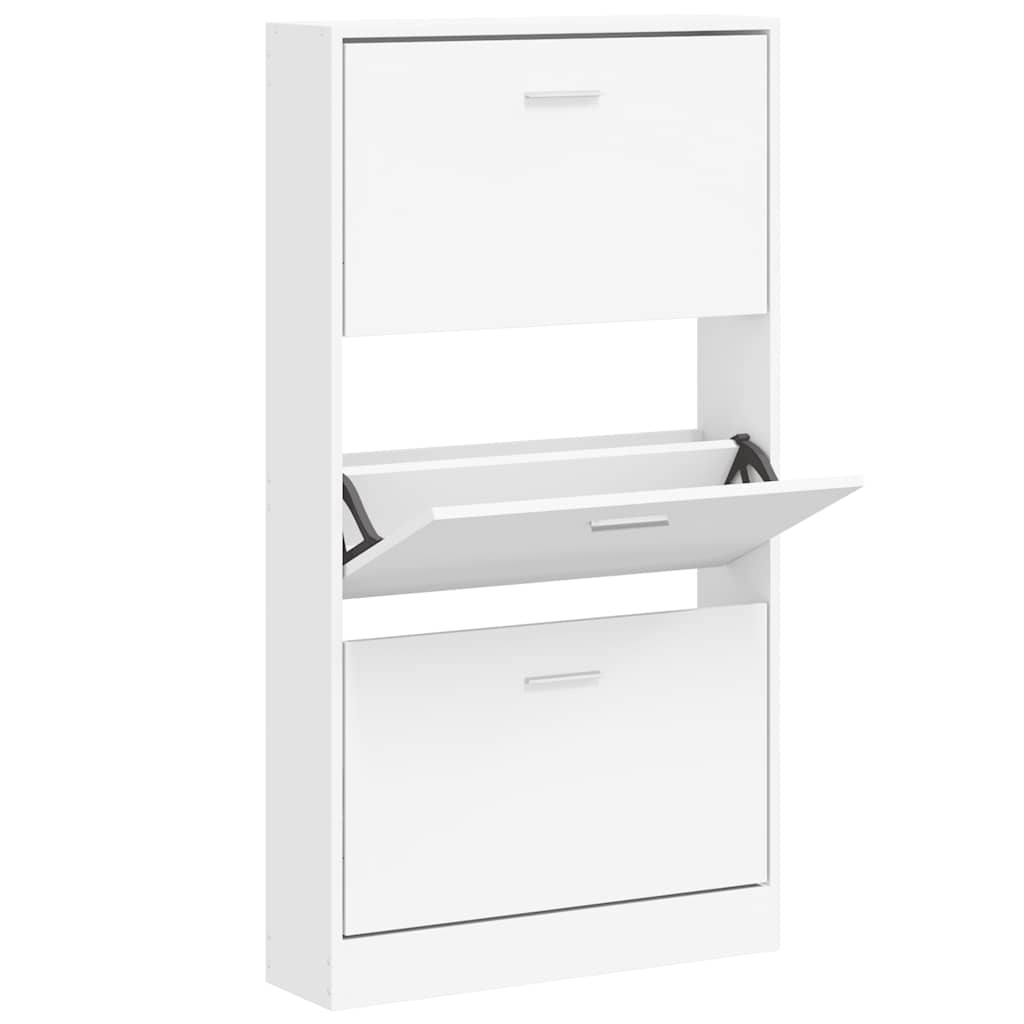 Vidaxx skoskab hvid 59x17x108 cm færdigt træ