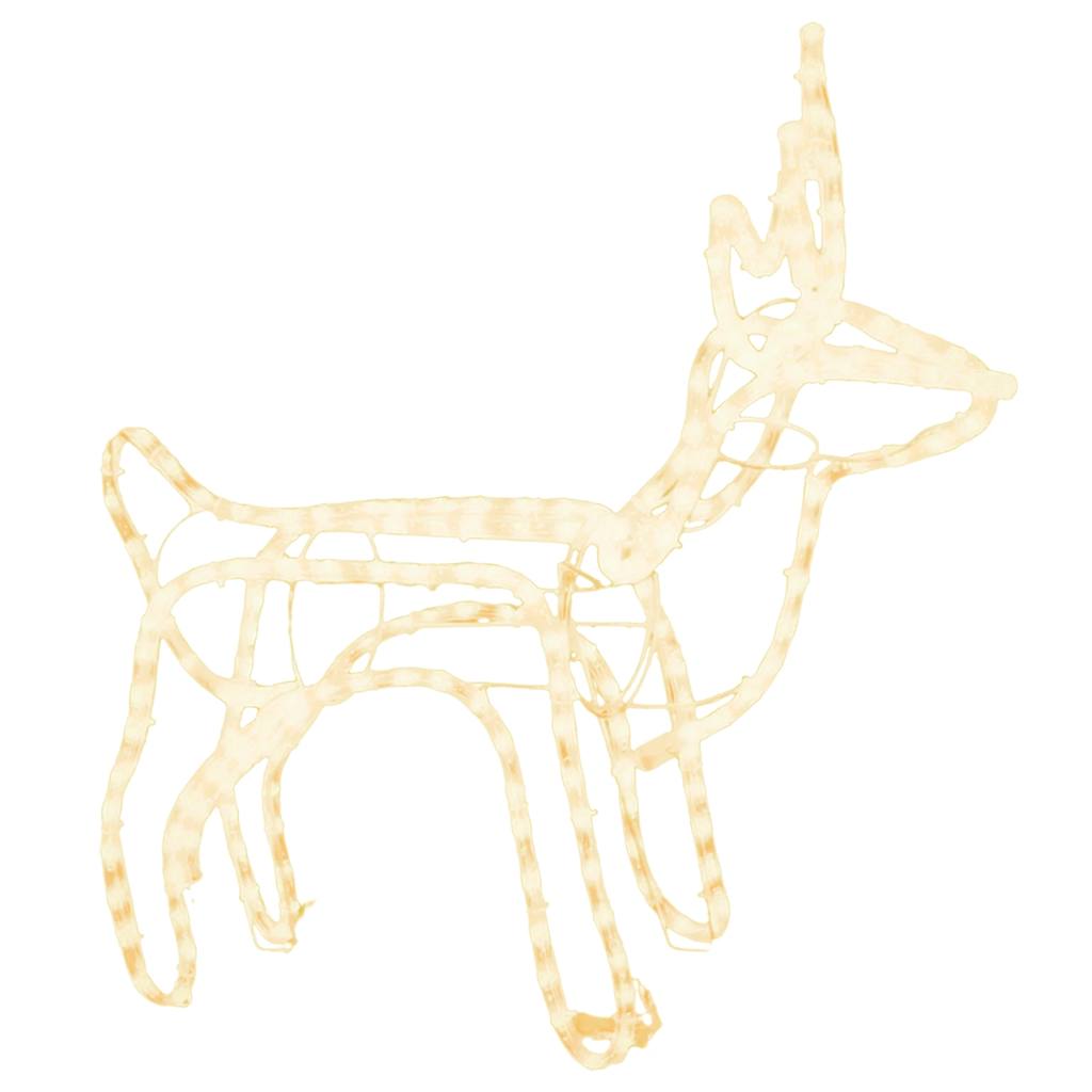 Vidaxl Christmas Figur Reindeer Warm White 60x30x60 cm