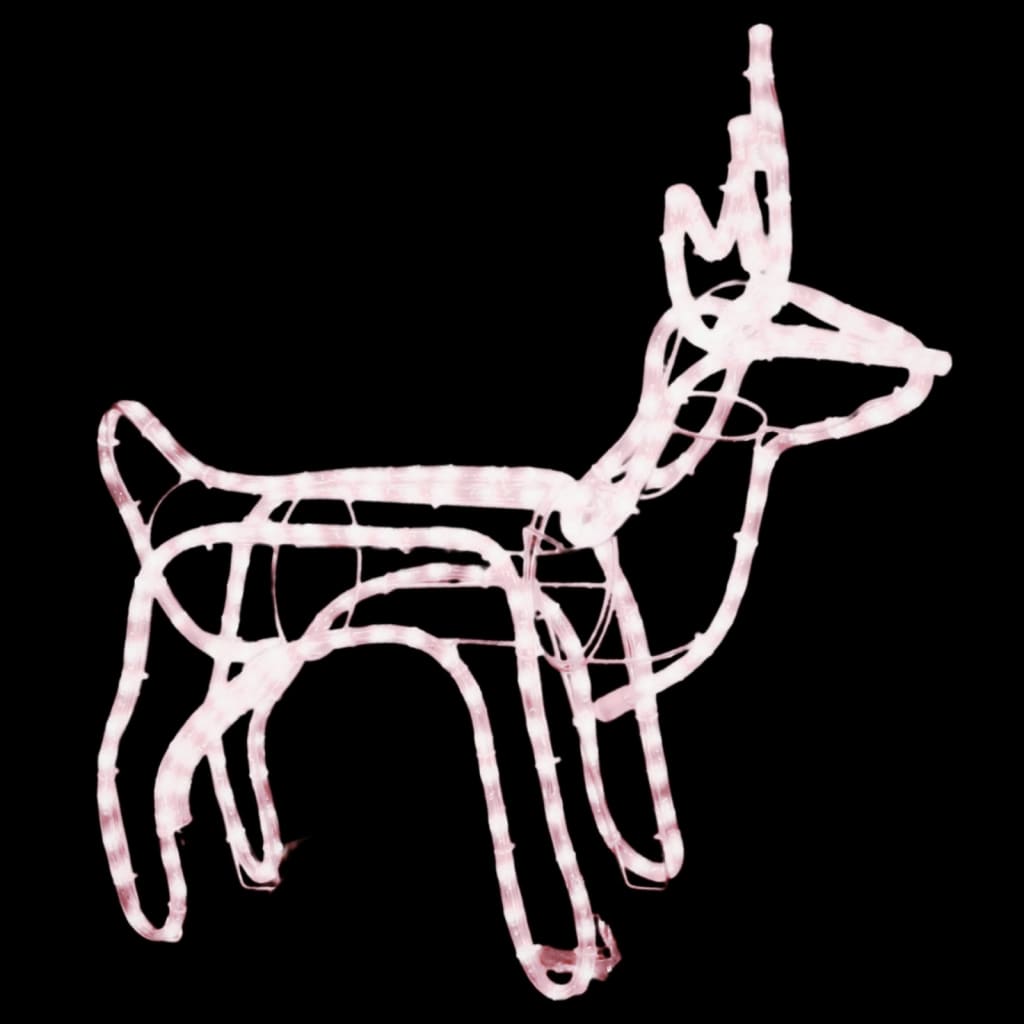 Vidaxl Christmas Figur Reindeer Warm White 60x30x60 cm
