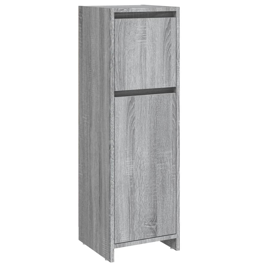 Vidaxl badkamerkast 30x30x95 cm bewerkt hout grijs sonoma eikenkleurig