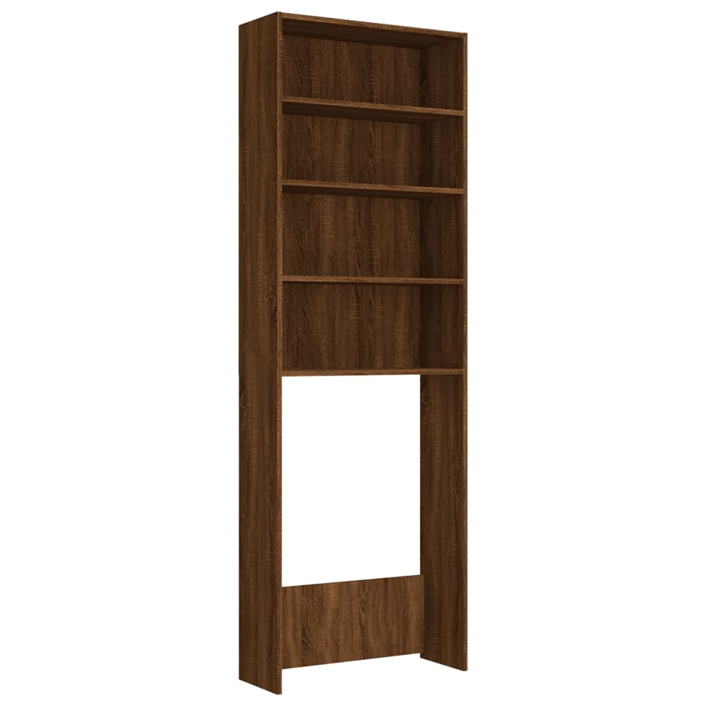 Vidaxx vaskemaskine skab 64x24x190 cm brun eg farve