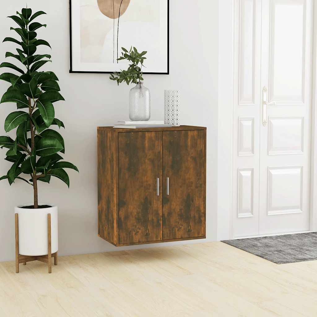 Vidaxl Shoe Cabinet 60x35x70 cm Property Wood Smoked Oak Farvet