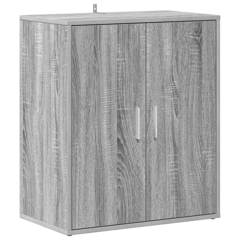 Vidaxl Shoe Cabinet 60x35x70 cm Property Wood Grey Sonoma Oak Farvet