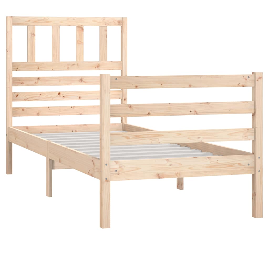 Vidaxl bedframe massief hout 90x200 cm
