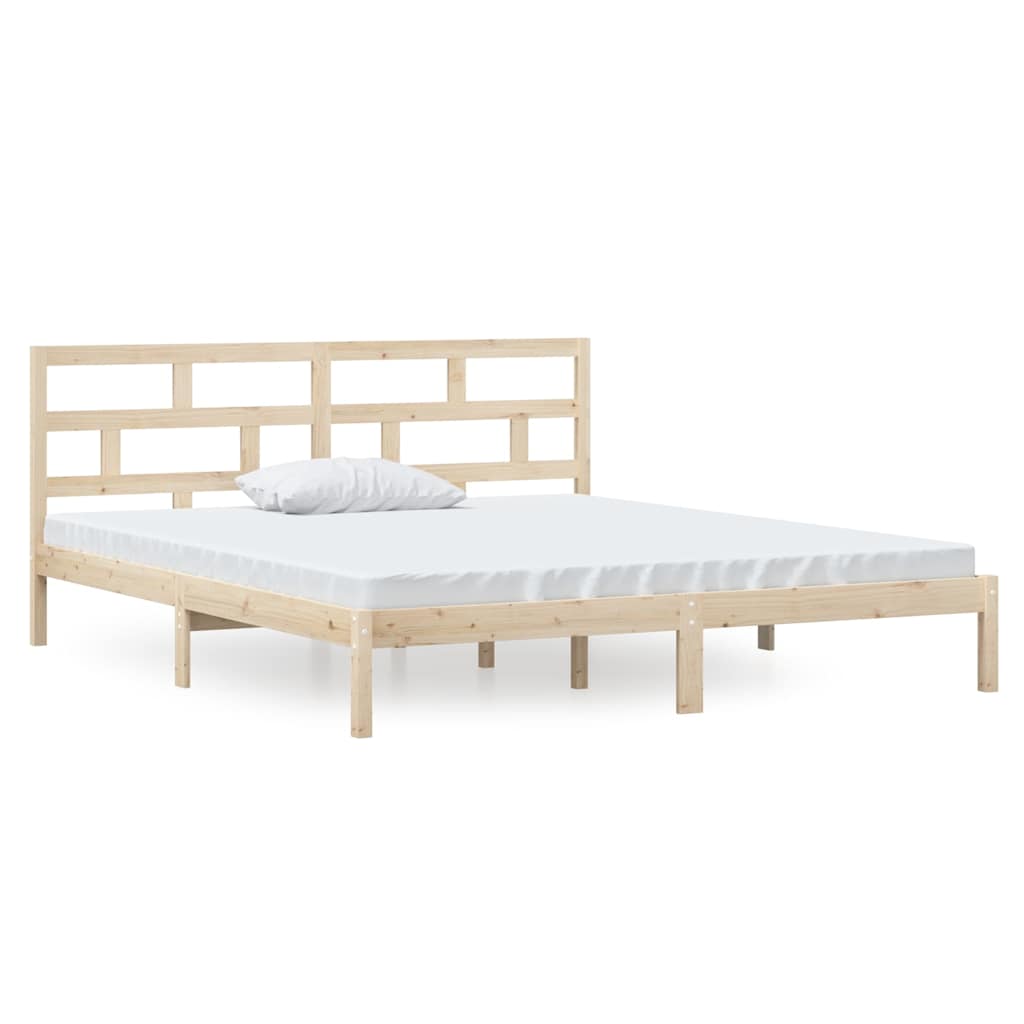 Vidaxl bedframe massief hout 135x190 cm