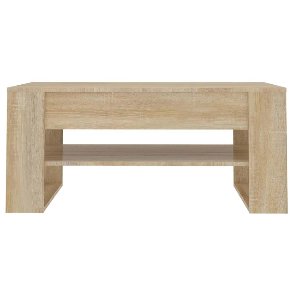 Vidaxl salontafel 102x55x45 cm bewerkt hout sonoma eikenkleurig