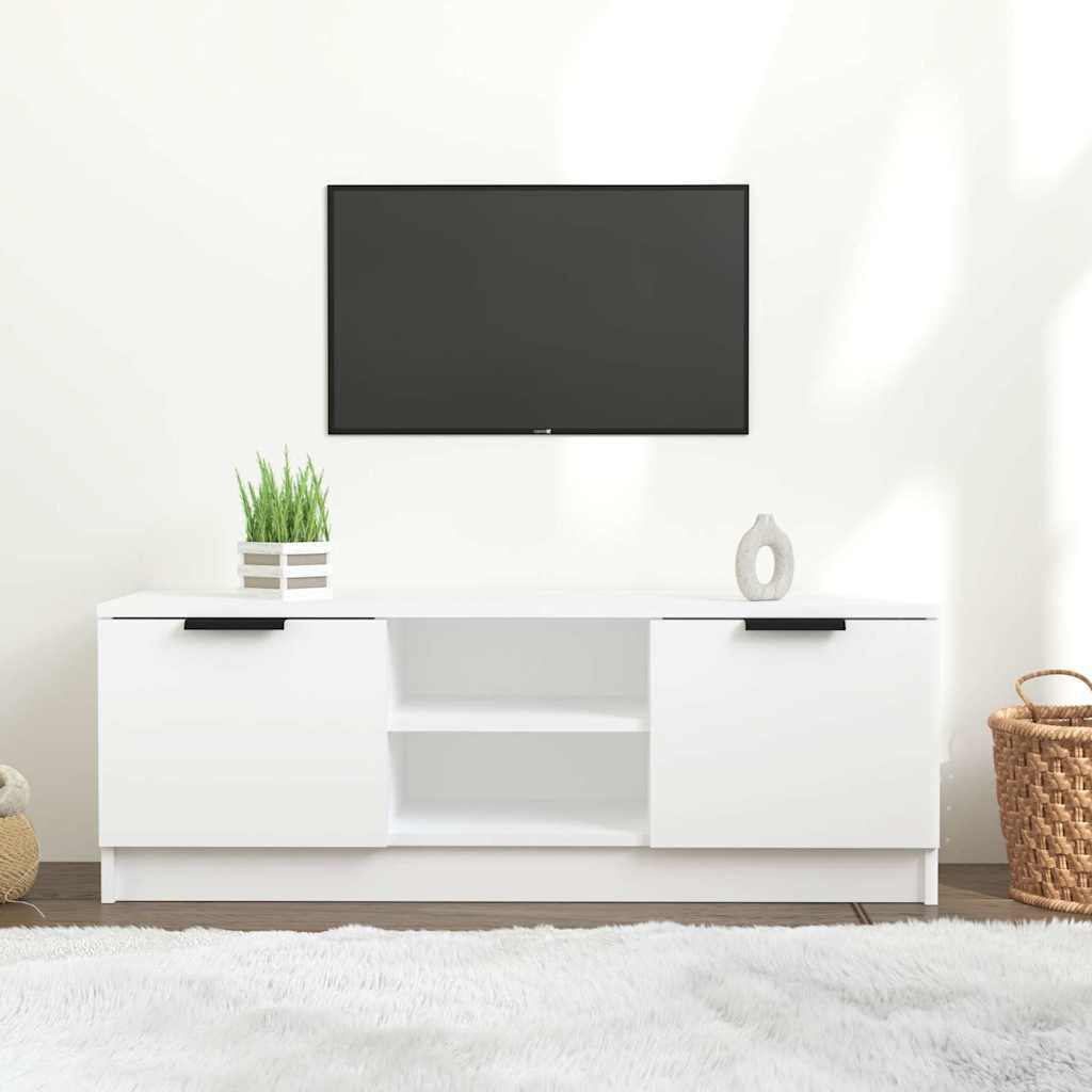 Vidaxl tv-meubel 102x35x36,5 cm bewerkt hout wit